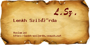 Lenkh Szilárda névjegykártya